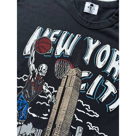 Warren Lotas New York City Skeleton Basketball Tee - Picture 3 of 6